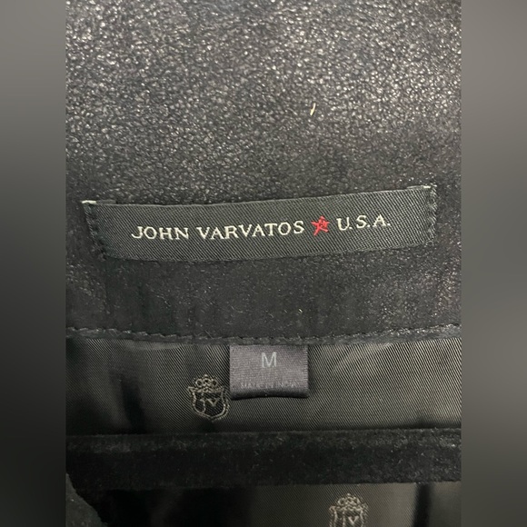 John Varvatos Goat Suede Double Zip Shirt Jacket. Size medium. - Picture 4 of 7